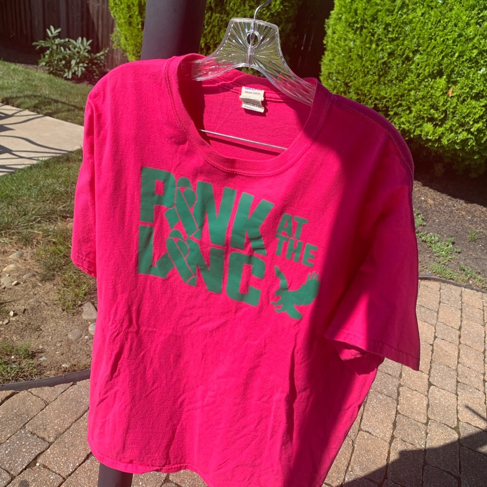 Gildan Pink and Green Short Sleeve Tees